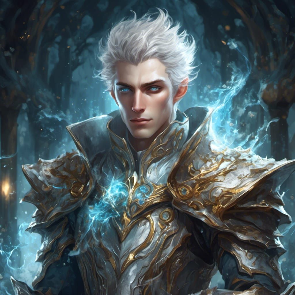 High Elf Mad Scientist in Hyperreal Style