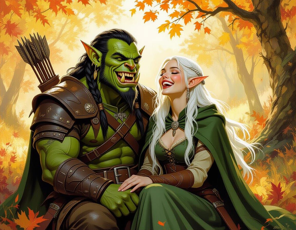 (unlikely friends) Khoragh and Ivarella, the Bard, singing t...