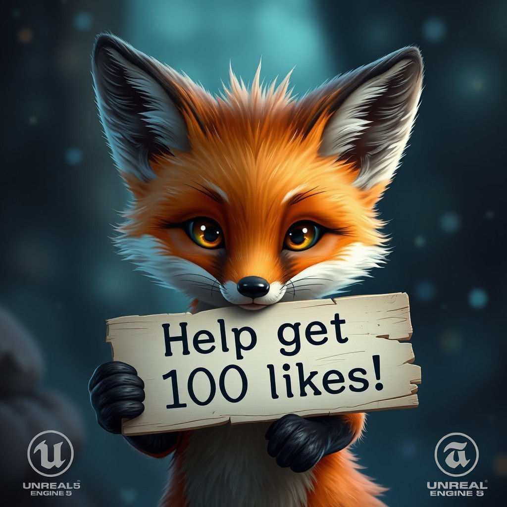 Innocent Fox Asks for Likes: Fantasy Concept Art