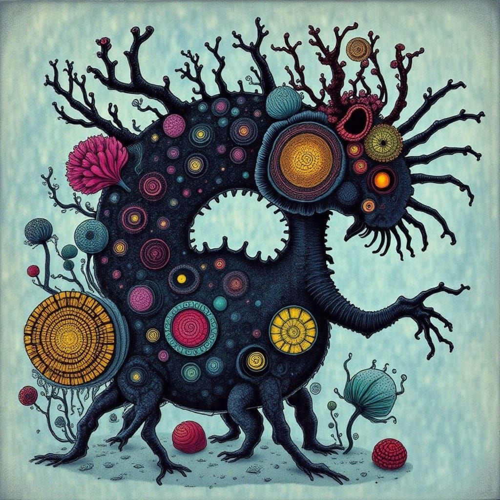 Abstract Monstrosity in Surreal Style