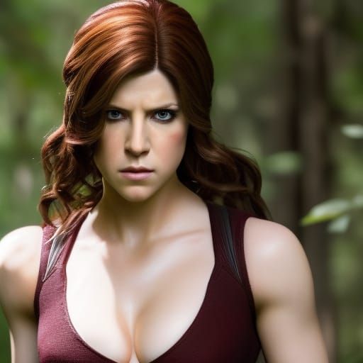 Anna Kendrick as Claire Redfield: Digital Art Portrait