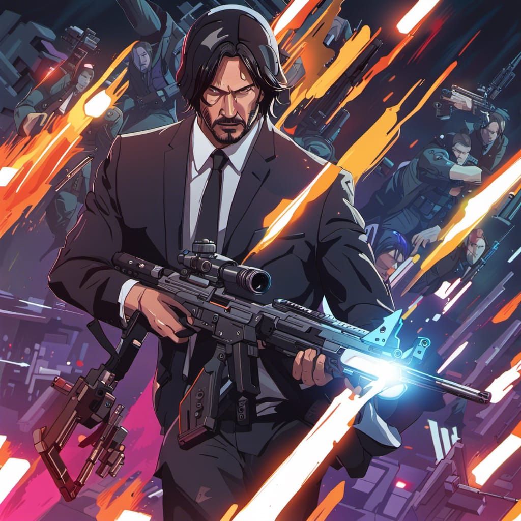 John wick in anime 🔥