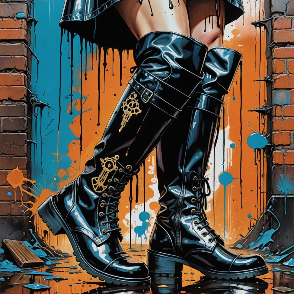 Gothic Prison Guard on Steam Punk Magazine Cover