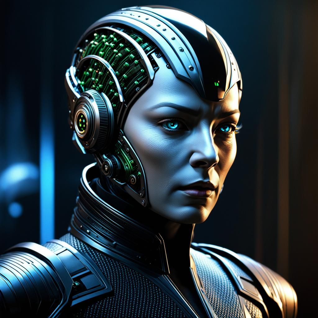 Star Trek Borg with Cybernetic Implants
