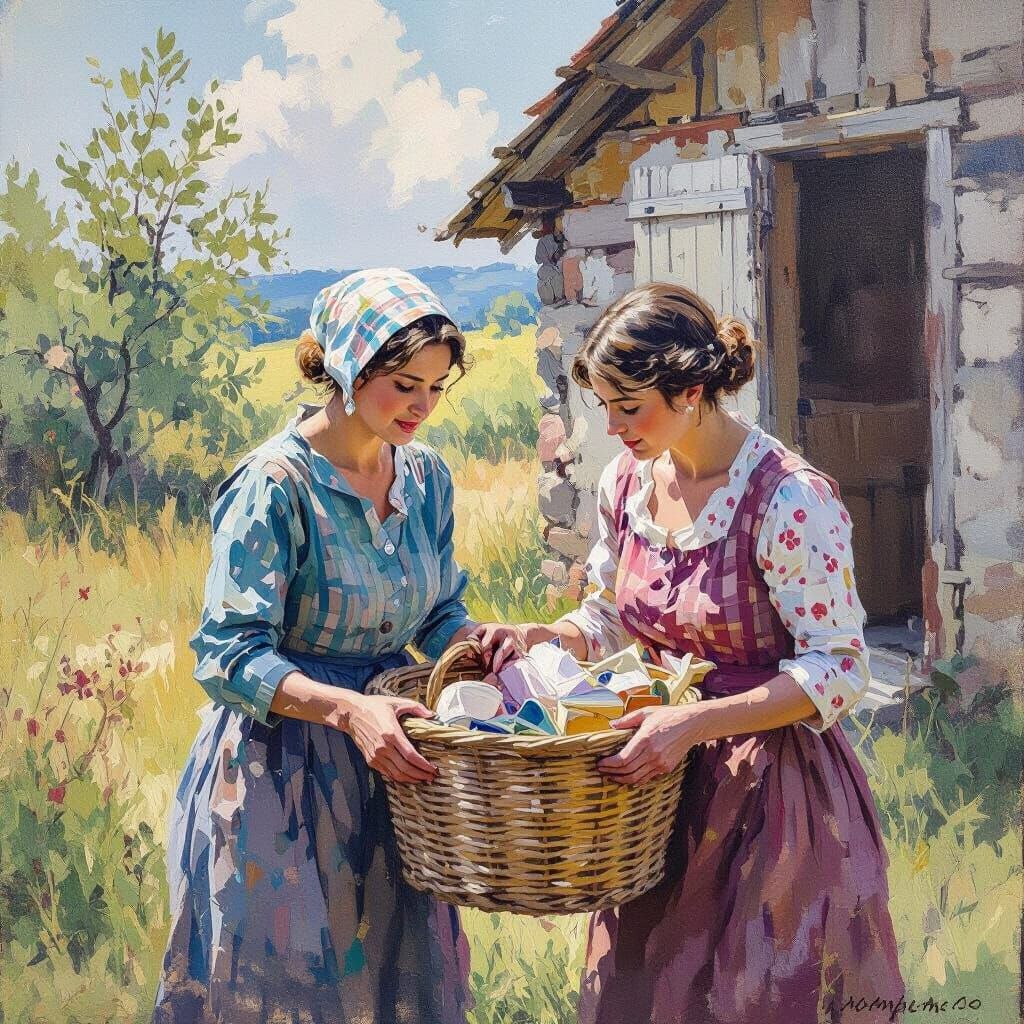 Abandoned Property Gathering Gouache Masterpiece