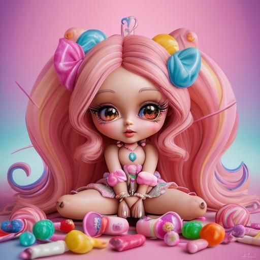 Luscious Bratz Doll in Candy Art Style