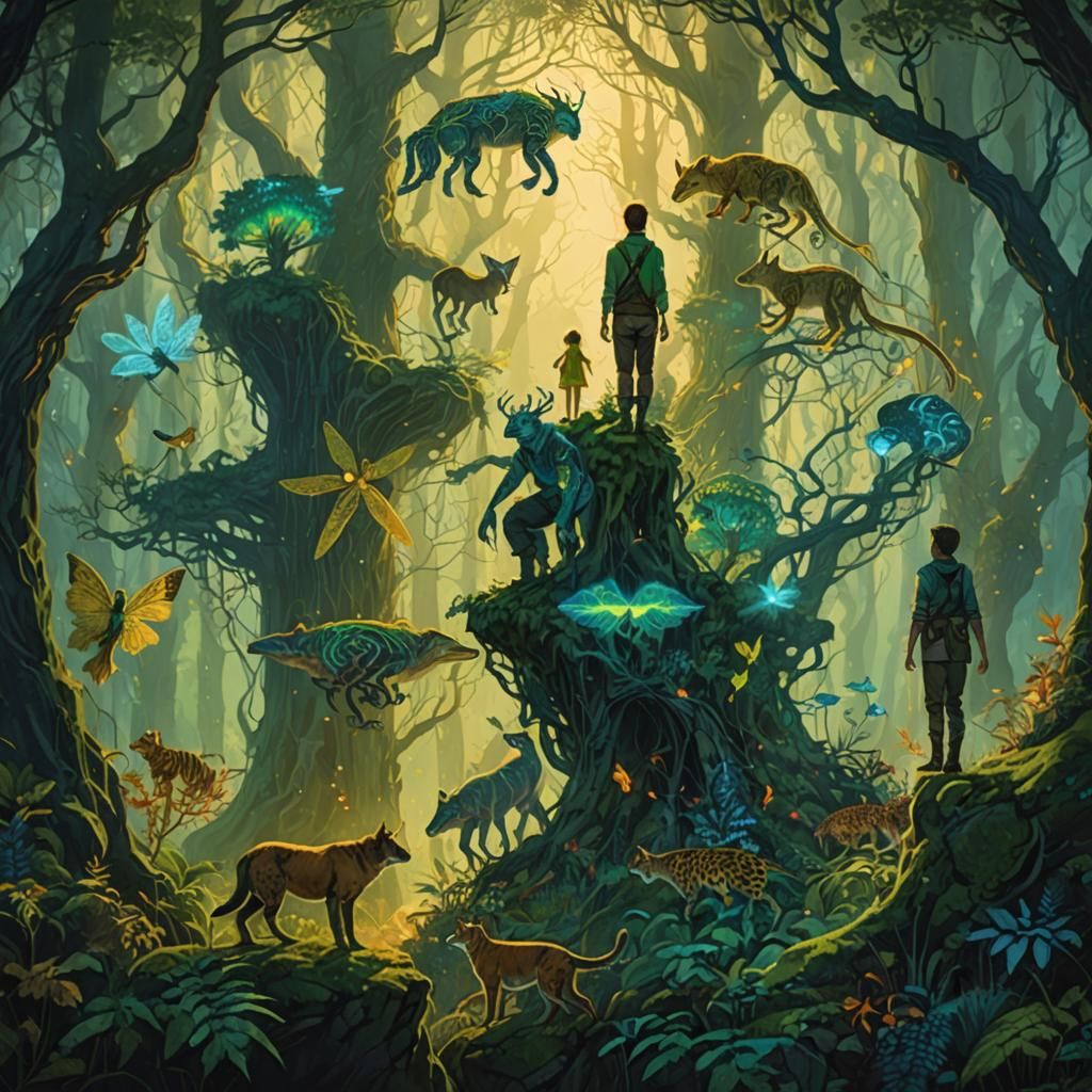 Interconnected Ecology: Fantasy Art Matte Painting