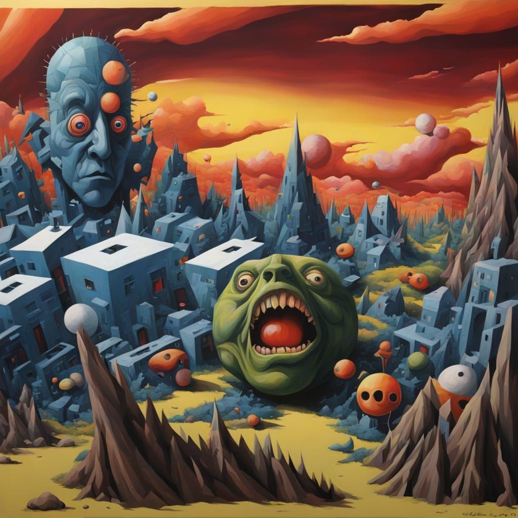 Surrealistic Masterpiece in a World of Illogical Wonder