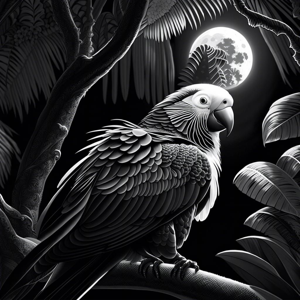 Moonlight macaw