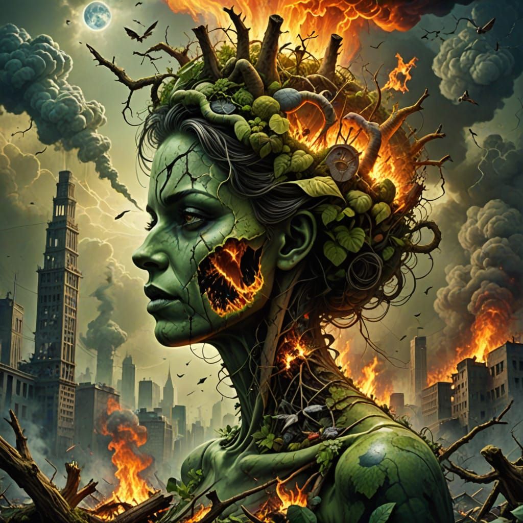 Polluted Planet in Ruin