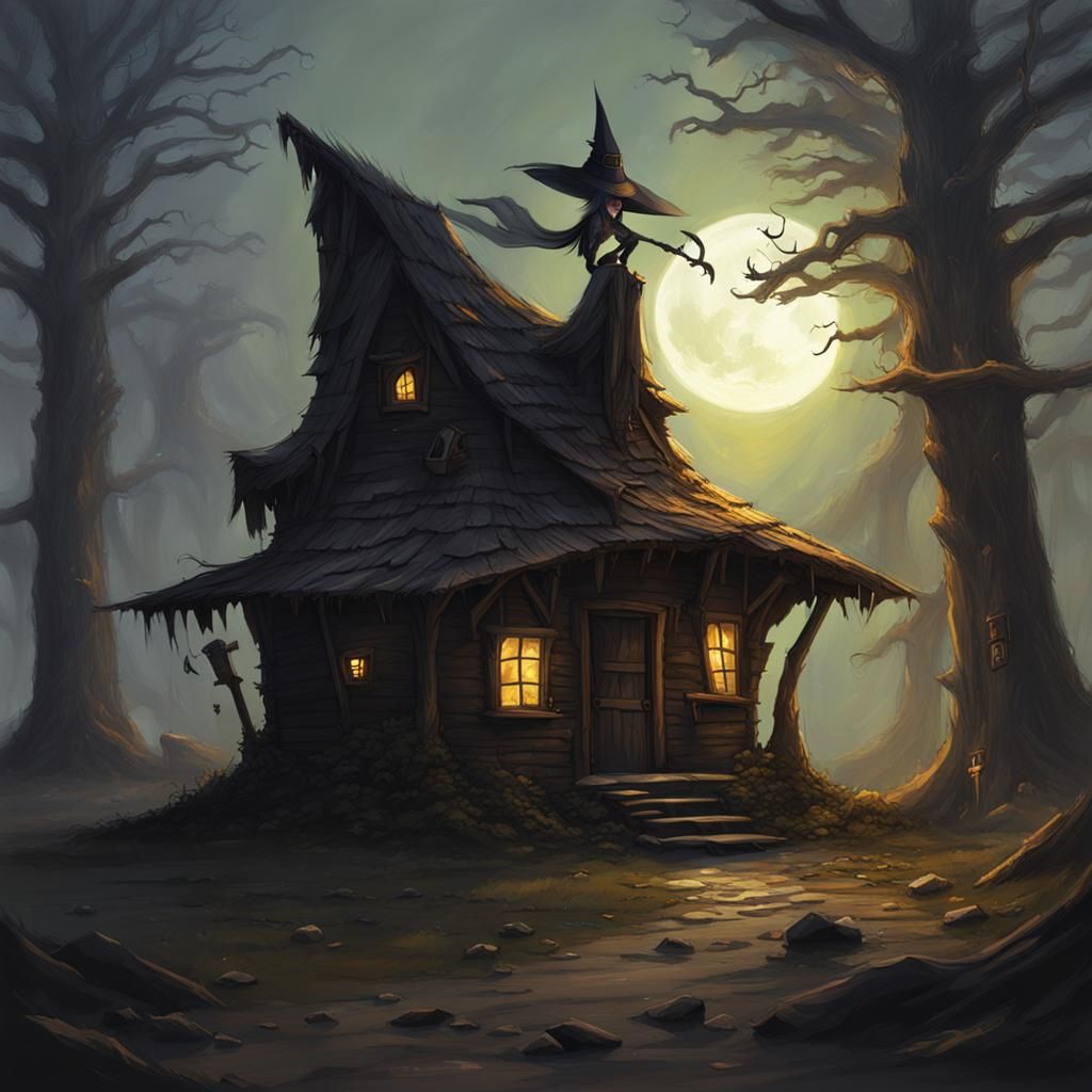 Sinister Witch's Hut in Fantasycore Style