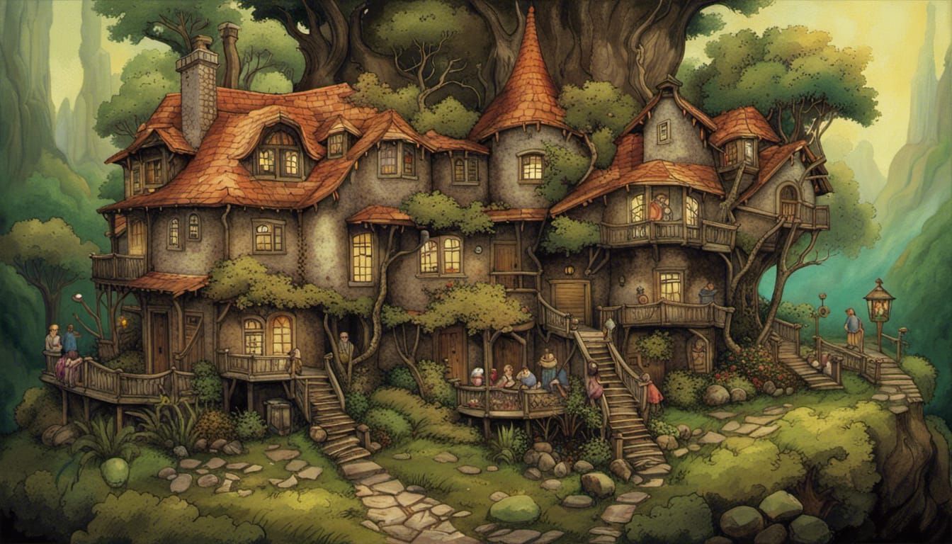 Enchanted Rickety House on Cursed Mountain