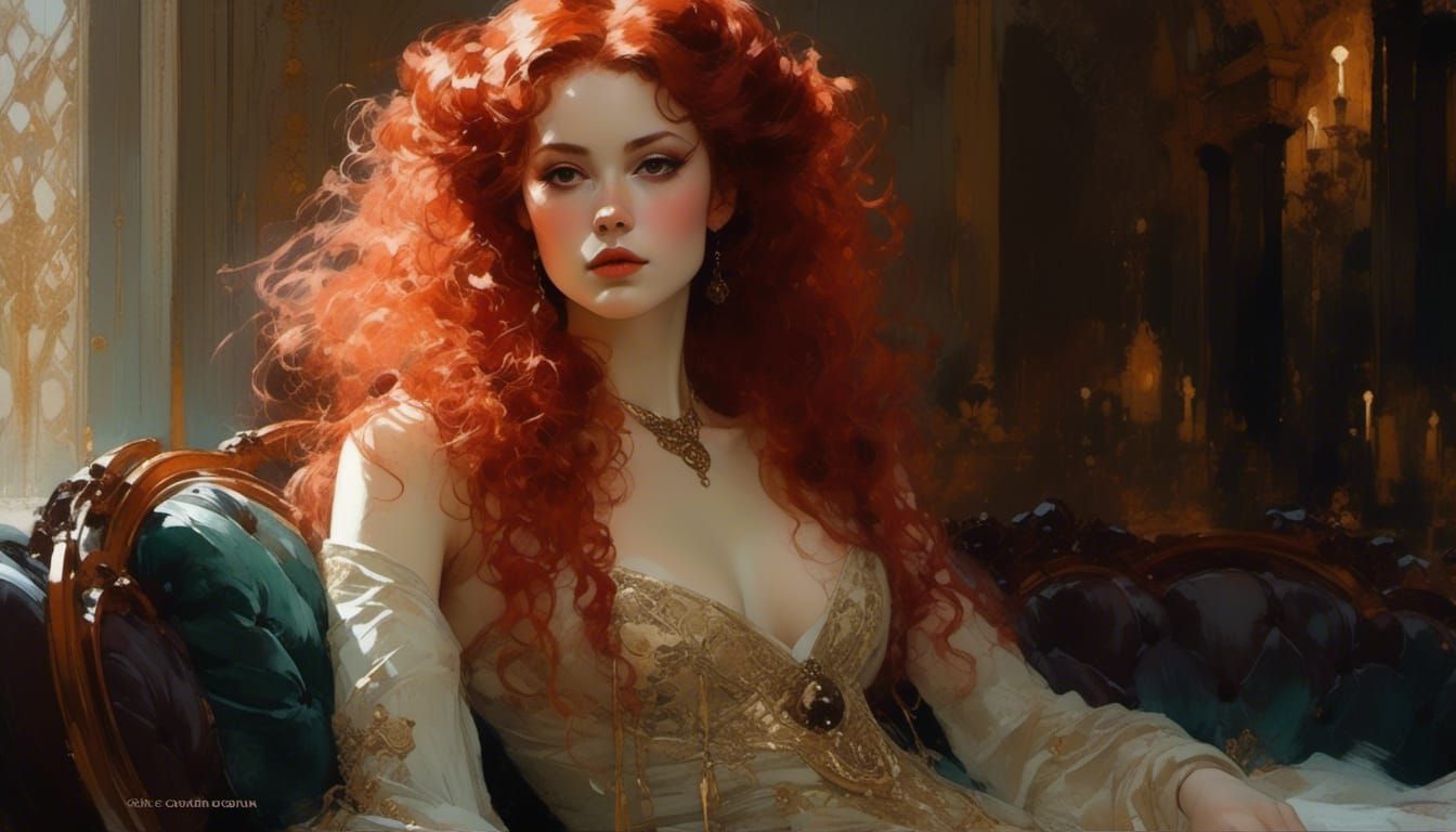 Neo-Victorian Queen in Sinister, Dramatic Light