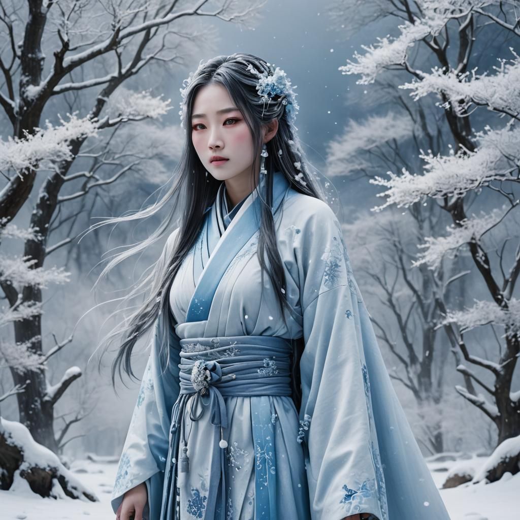 Yuki onna  - a Yuki onna, a Japanese snow spirit