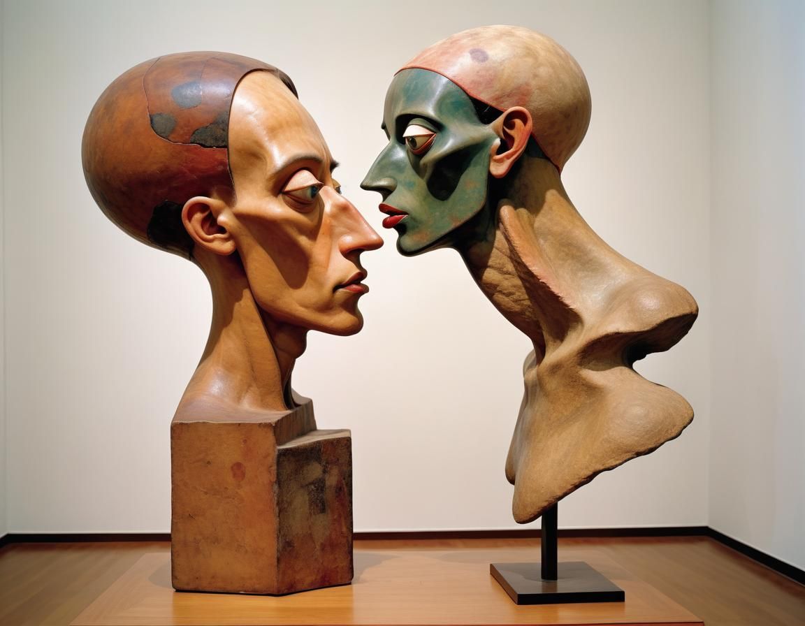 Surreal Abstract Sculpture in Expressionist Style
