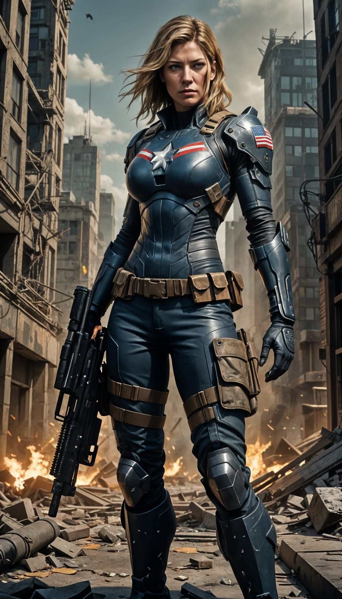 Female Nuke: Cybernetic Super-Soldier in Brutal Military Sty...
