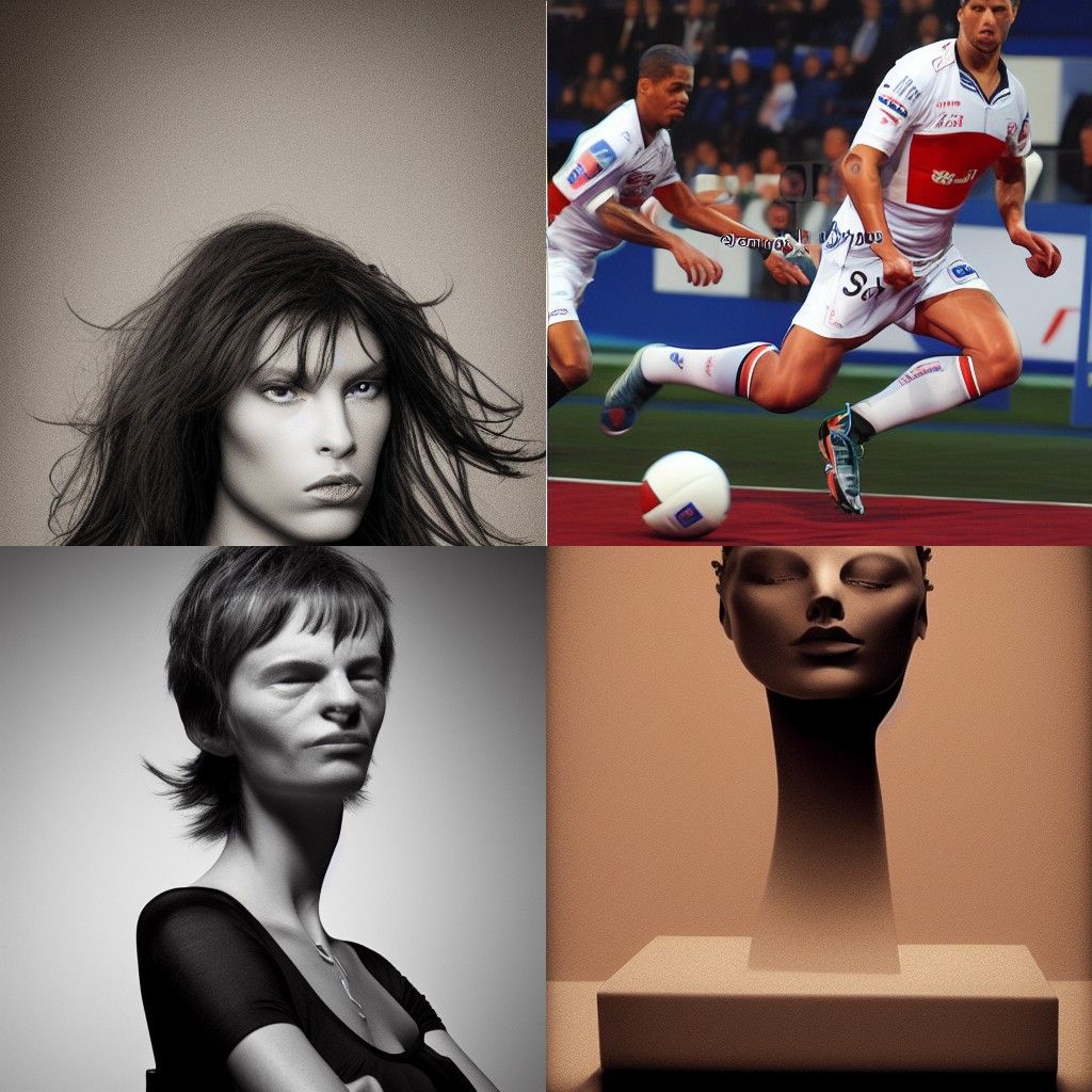 Colorful Abstract Portrait in Impasto Style