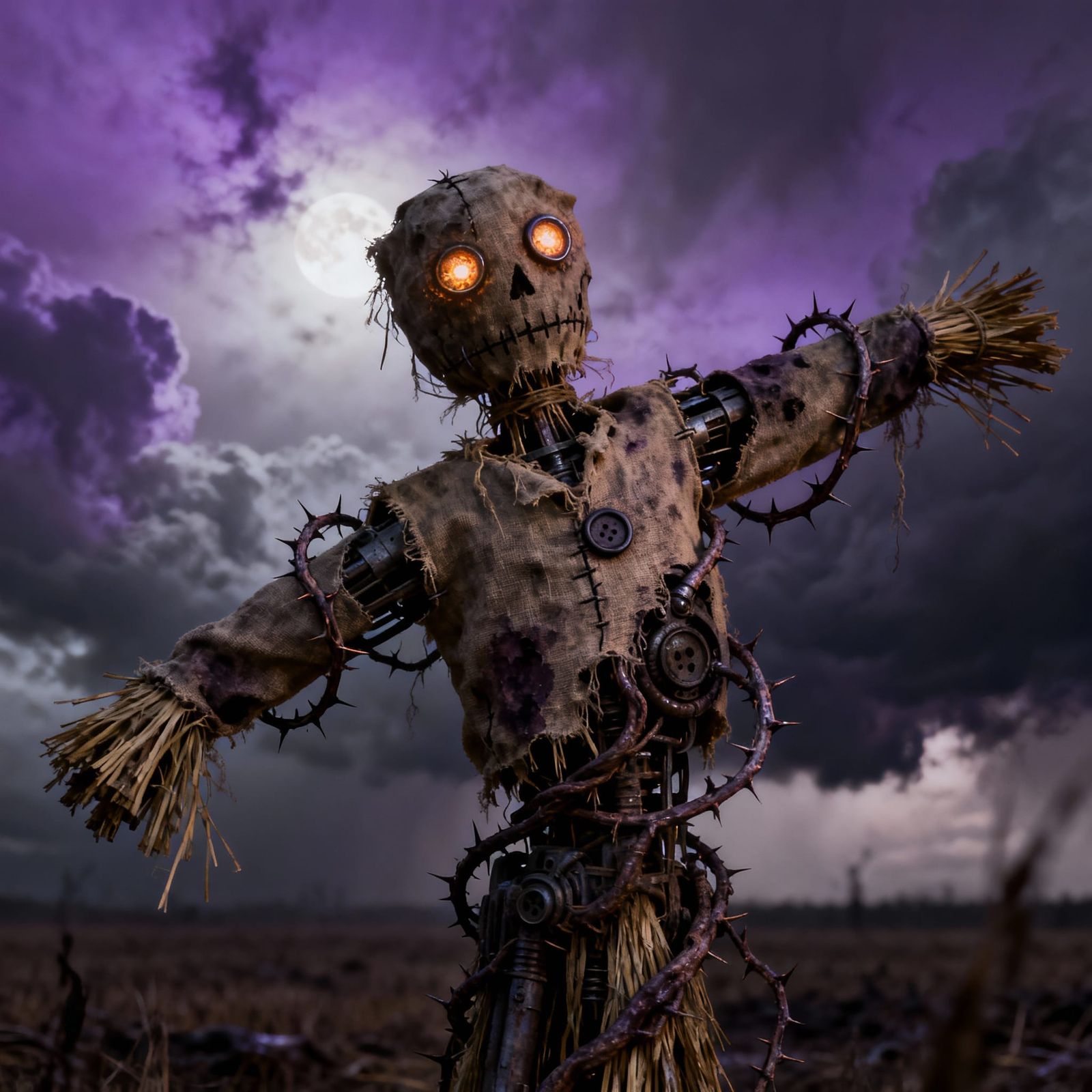Scarecrow Golem in Moonlit Desolation