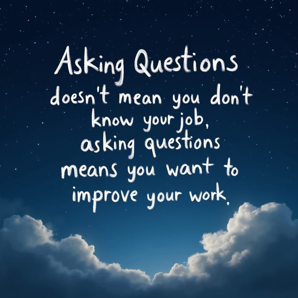 Motivational Quote in Starry Night Sky