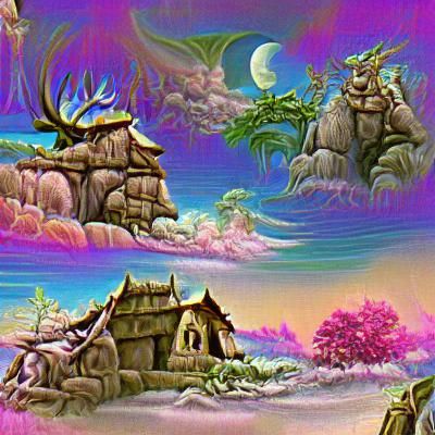 Classic Fantasy Landscape Background