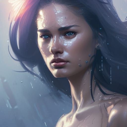 Detailed Portrait of a Woman in Digital Art Style