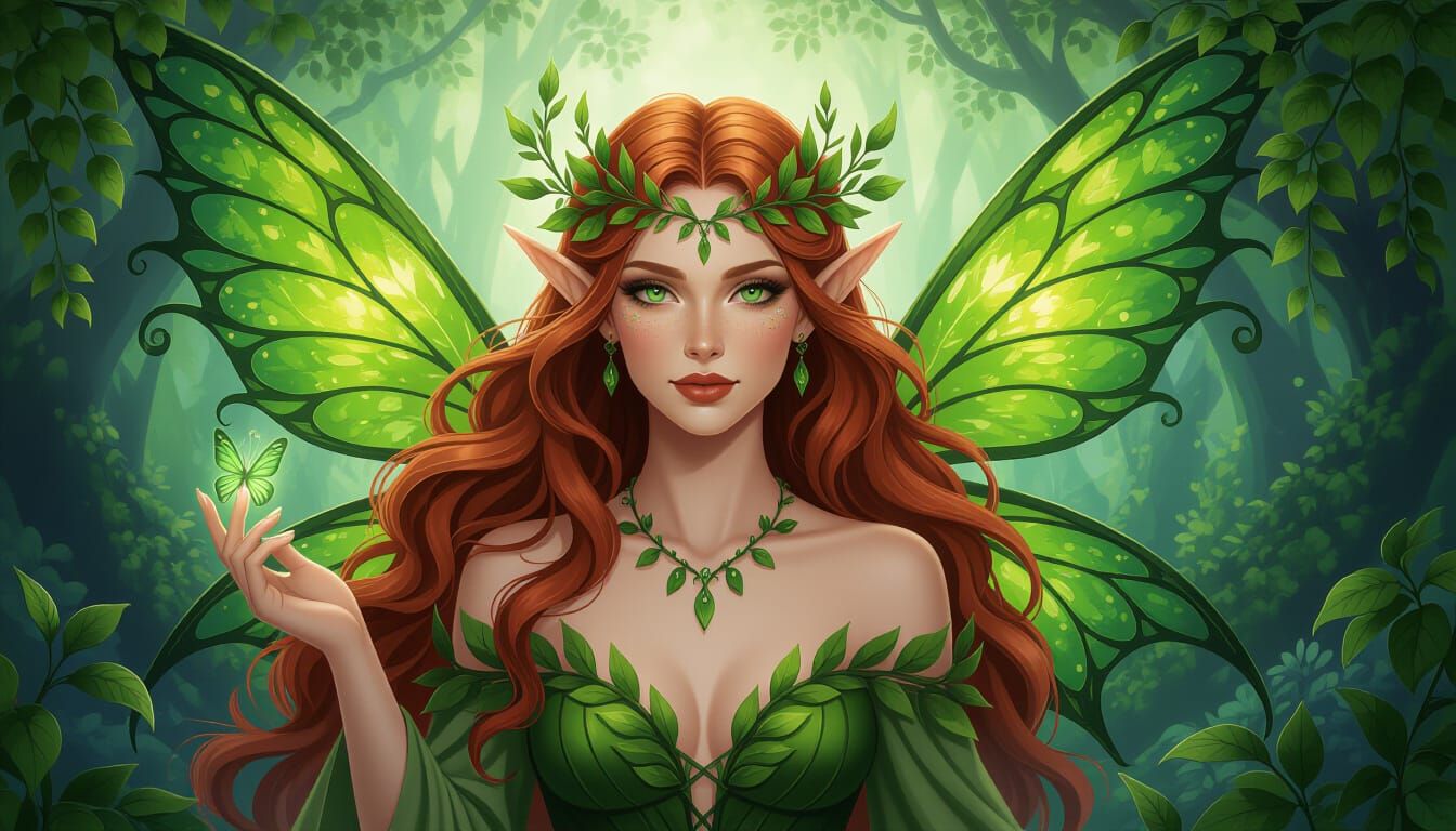 Fantasy Faerie Zoey Embodies Nature's Tranquil Power
