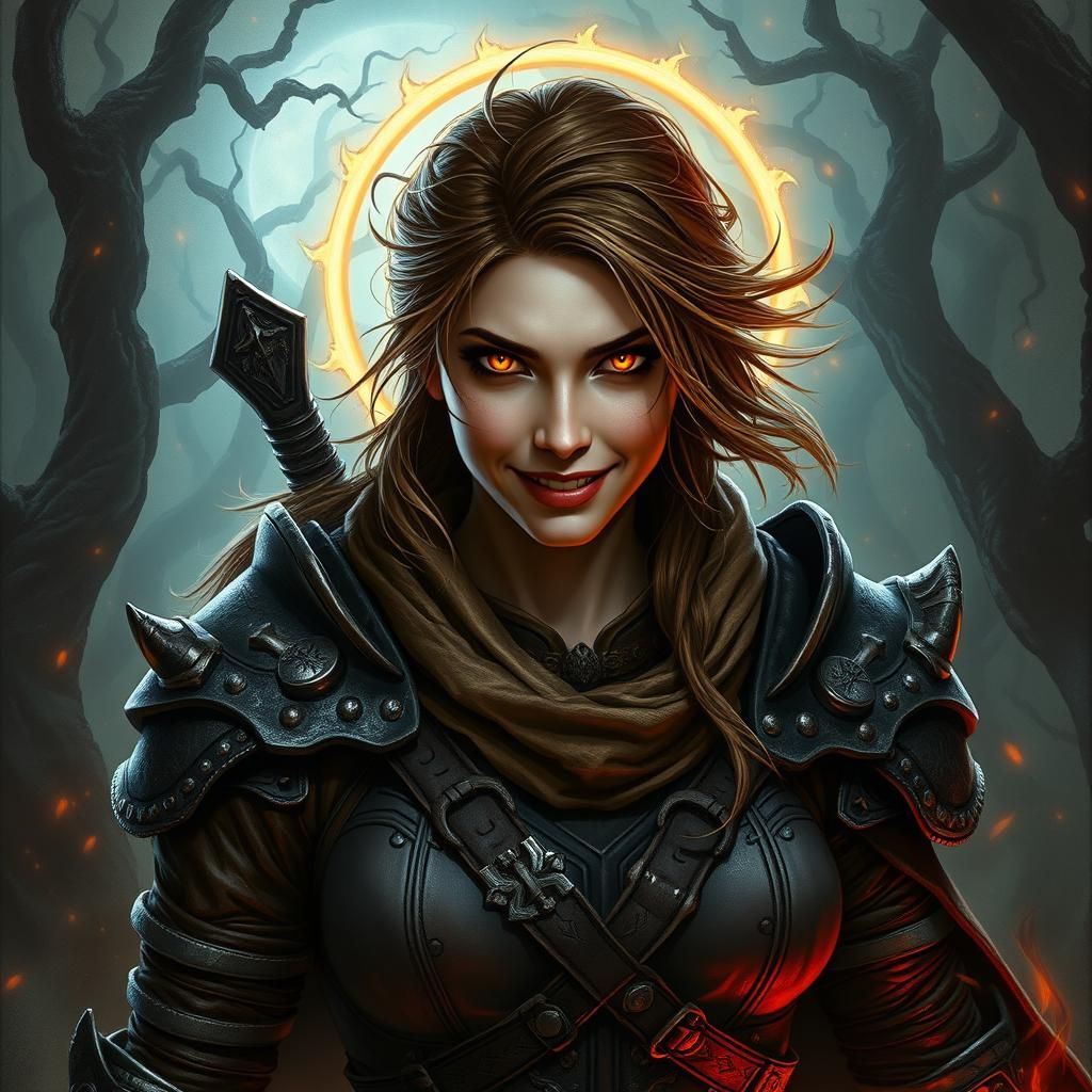 Chaotic Evil Ranger in Twisted Forest, Matte Painting