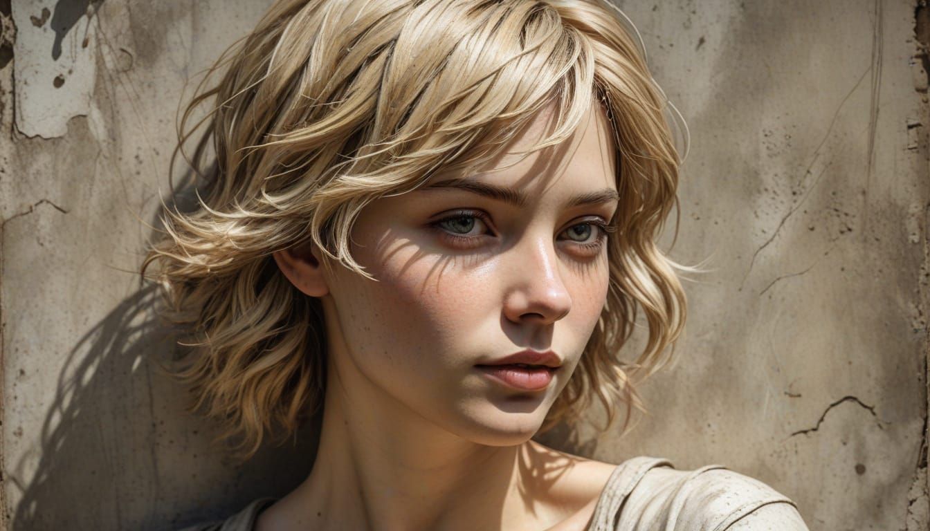 Weathered Portrait of a Strong Woman