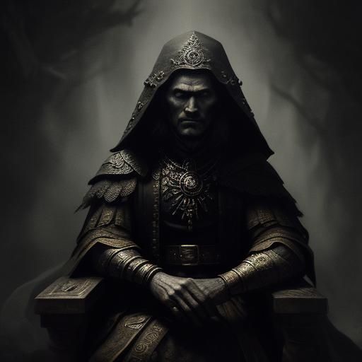 Dark Fantasy Portrait: Chechu on a Throne