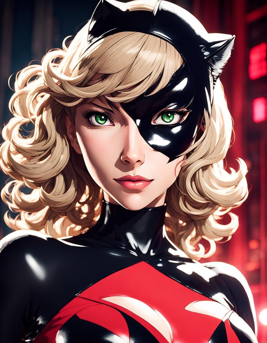 Ann Takamaki as Panther in Hyperrealistic Portrait