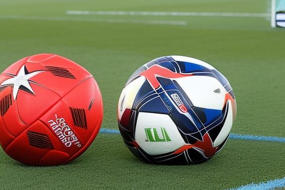 Hyperrealistic Soccer Goal in Deep Color Style