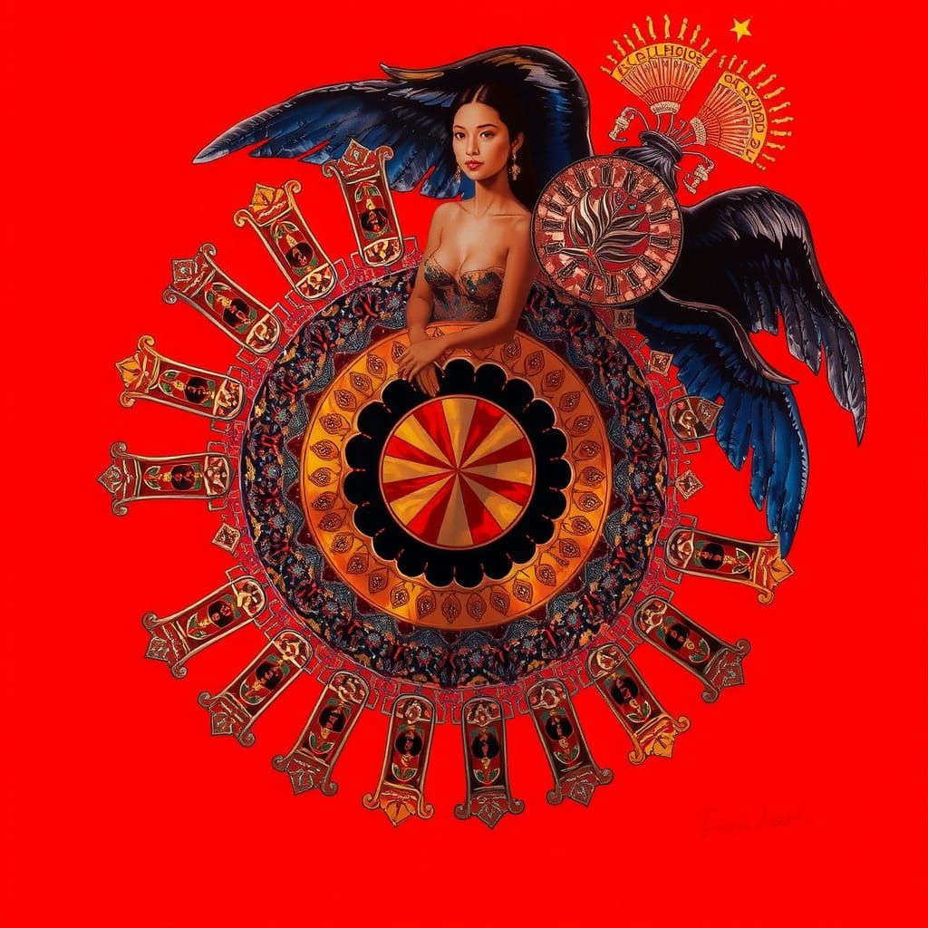 Masterpiece Painting of Beauty and Truth