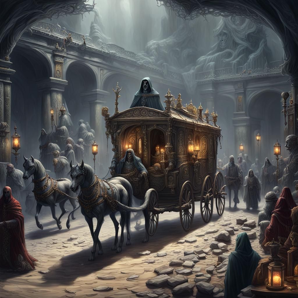 Eerie Dark Fantasy Death Realm Art