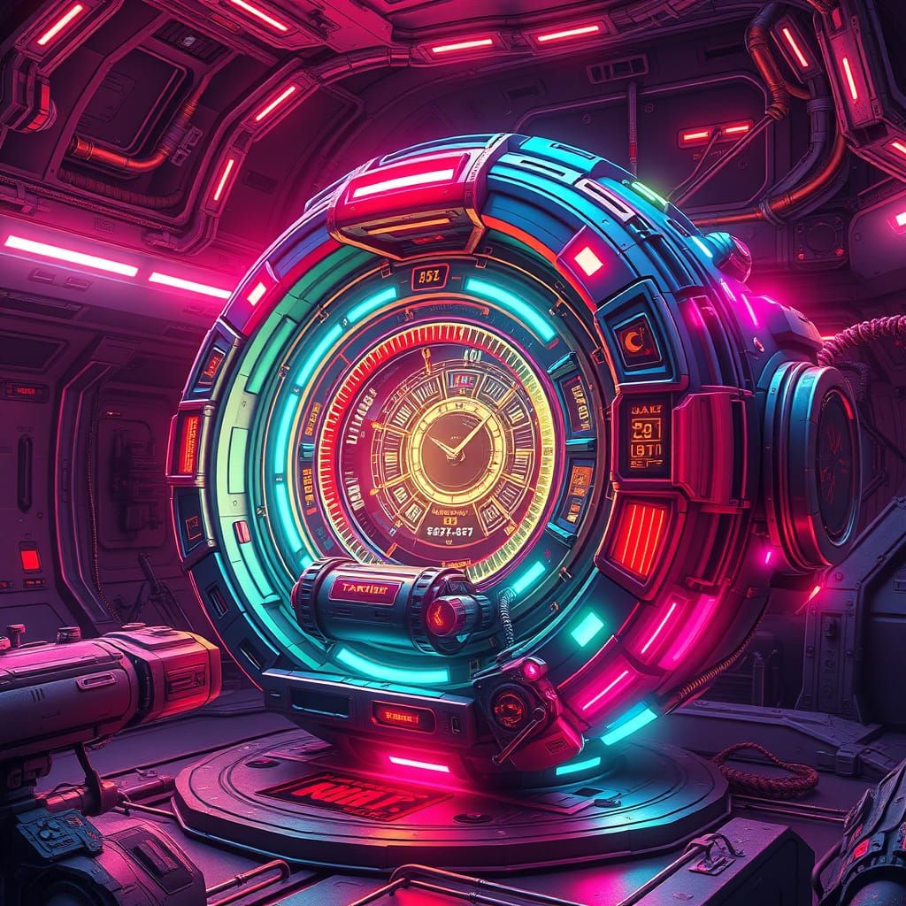 T.A.R.D.I.S. in Futuristic Anime Style