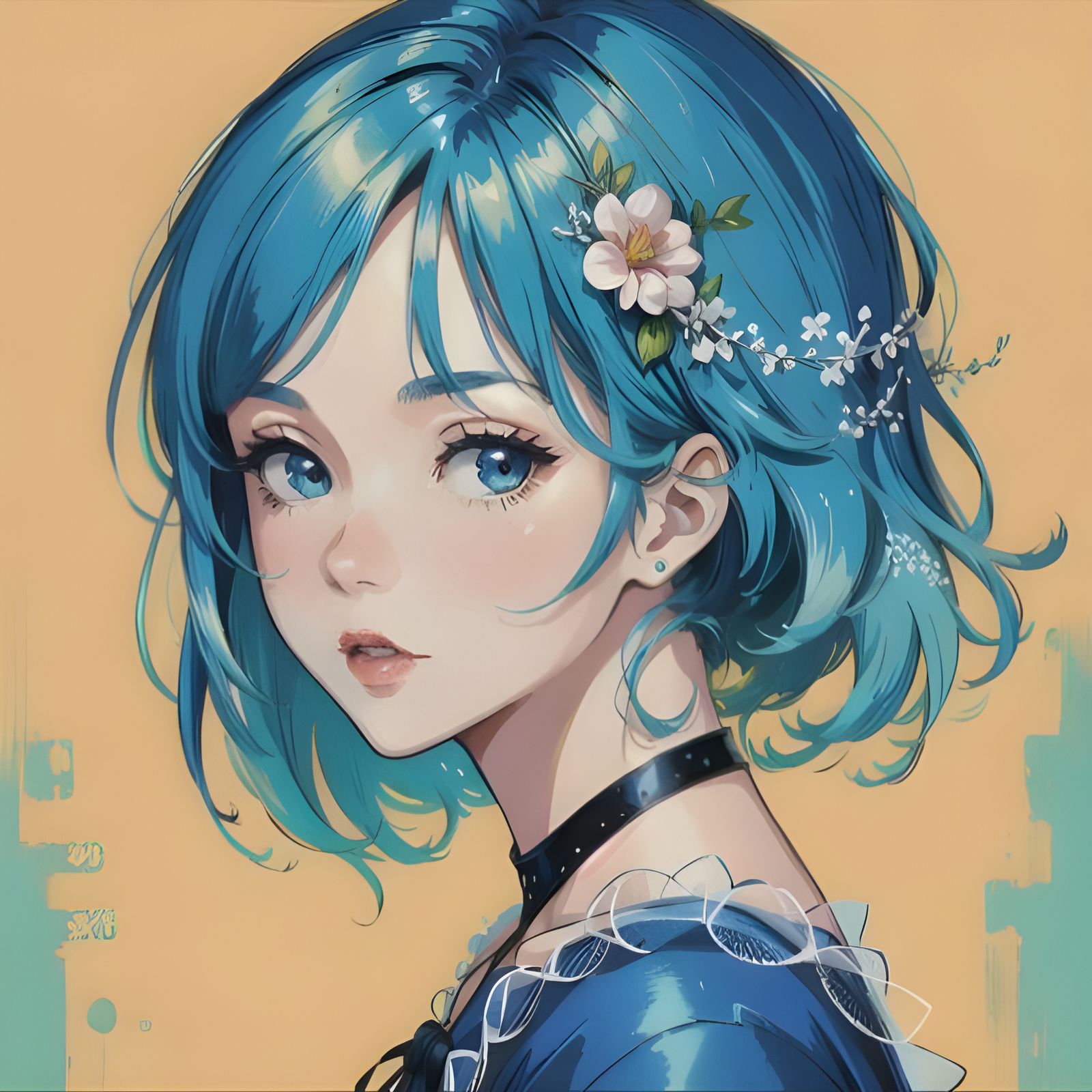 Enchanting Blue Fairies in Moonlit Forest