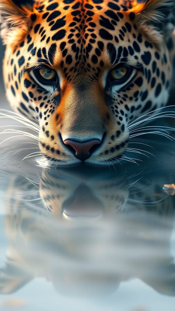 Macro photo leopard