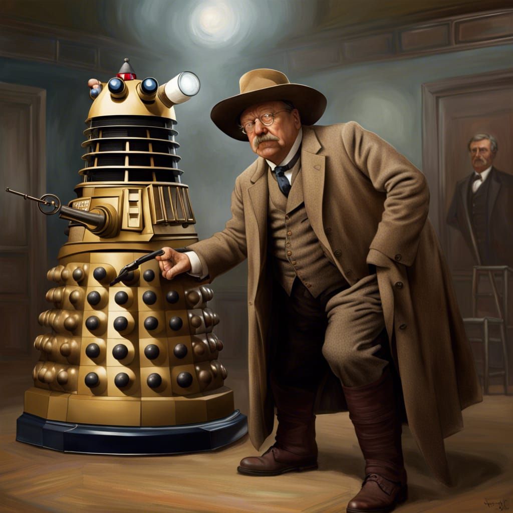 Theodore Roosevelt Meets a Dalek