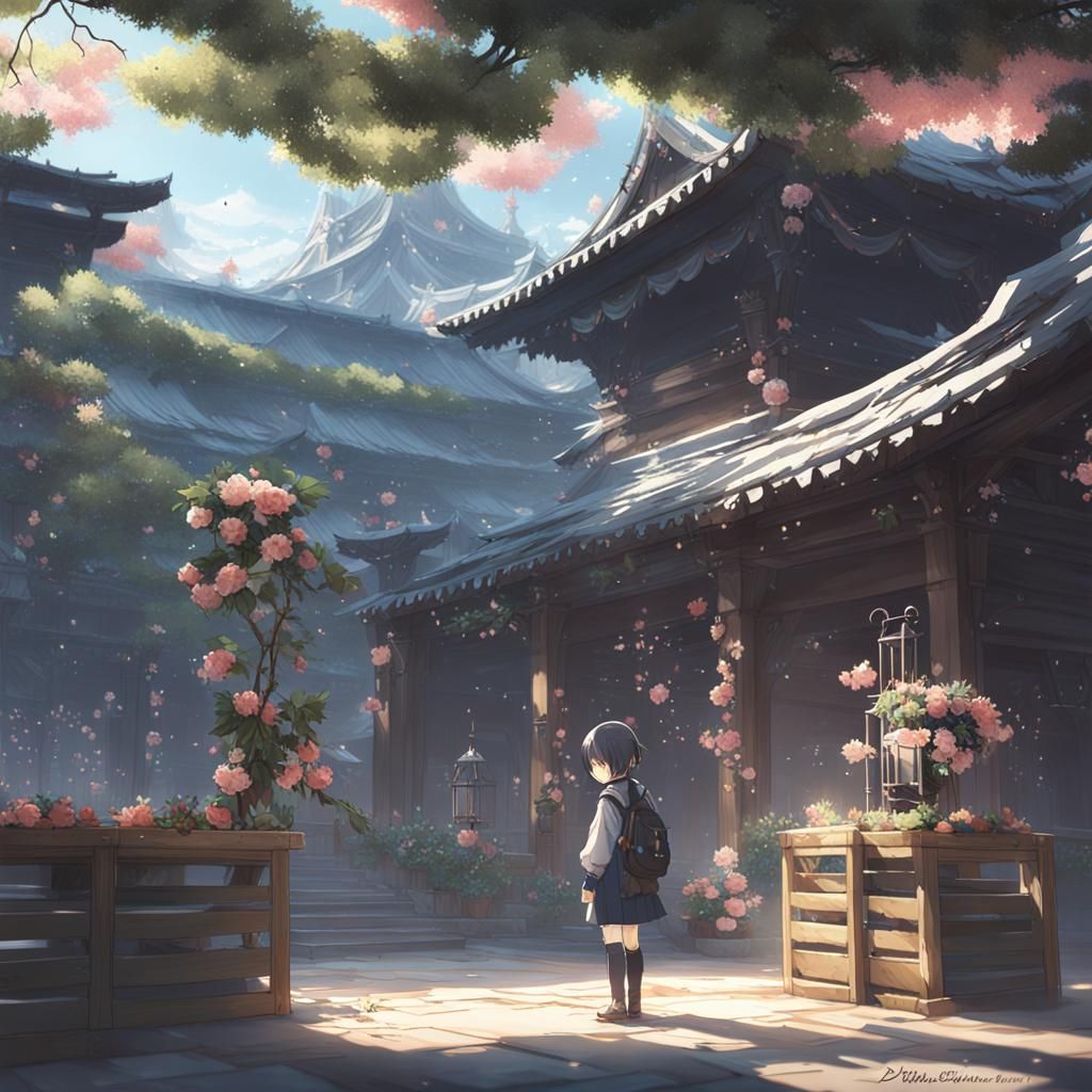 Anime Style 3D Art Inspired by Genshin Impact