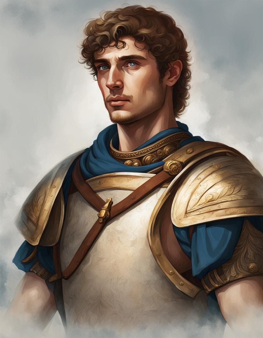 Young Roman General Portrait
