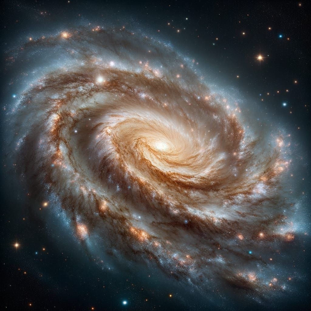 Spectacular Galaxy in the Infinite Expanse of Space