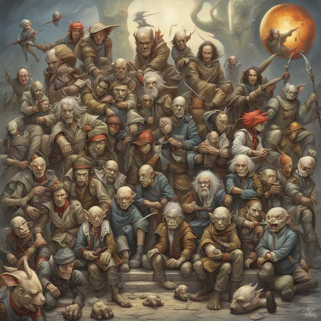 Hyperrealistic Goblin Portrait in Masterpiece Style