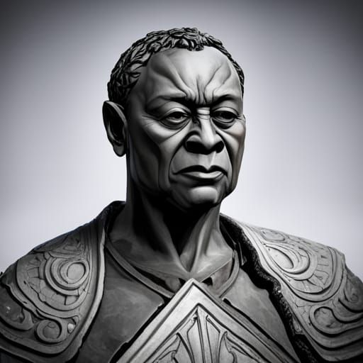 Brooding Portrait of a Weathered Old Man