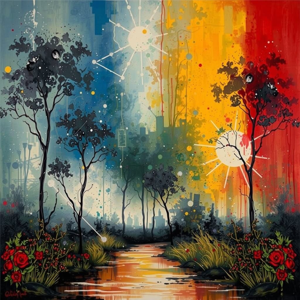 Fluid Illustration in Hyperrealistic Style