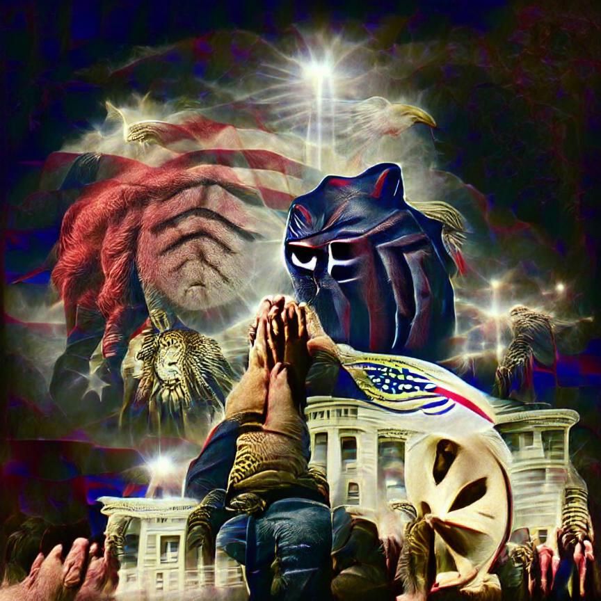 Abstract AI Image: Freedom Over Fear