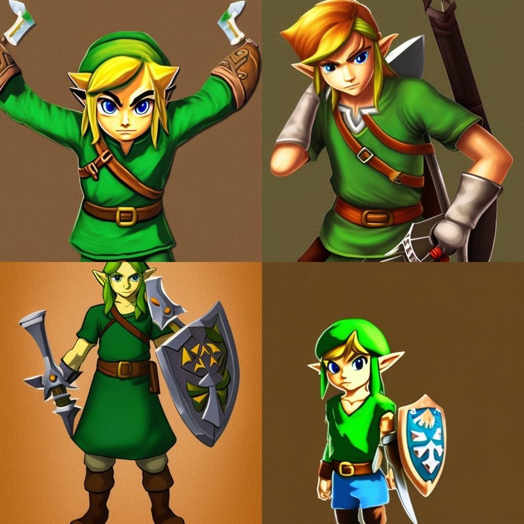 Link from Legend of Zelda Digital Art