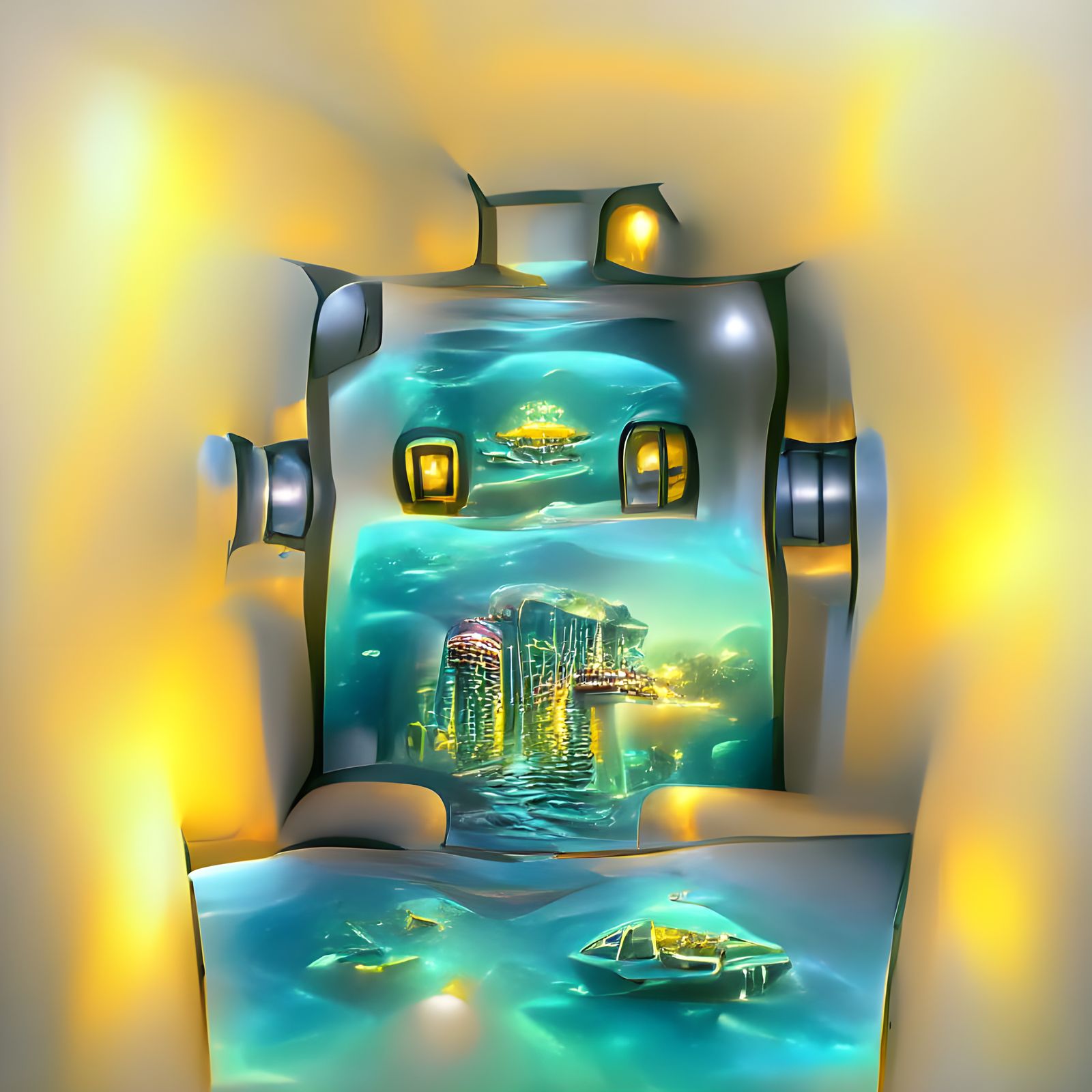 Water Robot Pixel-Art 3