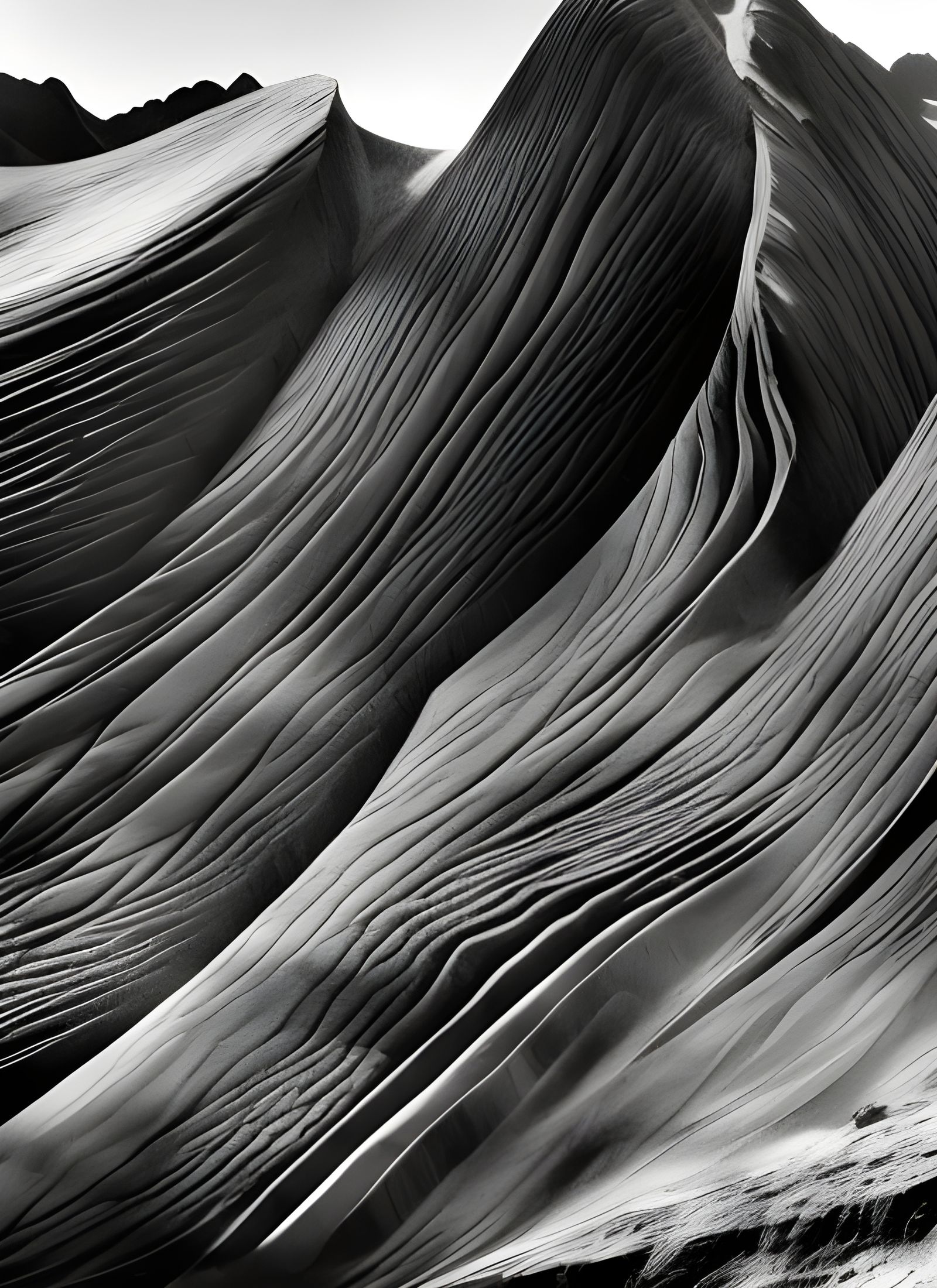 Dramatic Black and White Mountain Photography