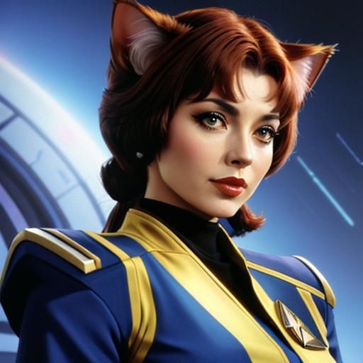 Feline Starfleet Officer, Commander T'Ana