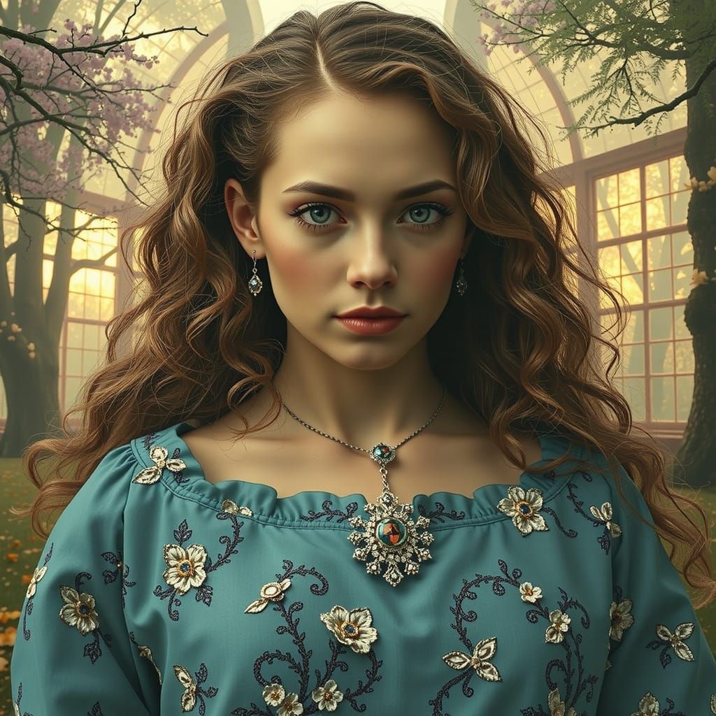 Psychedelic Glamour: A Hyperrealistic CGI Masterpiece