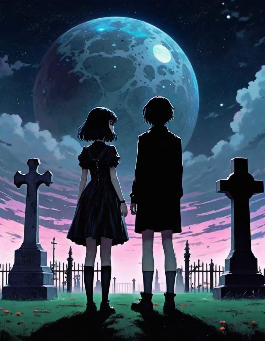 Gothic Girl and Gangster Gaze at Galaxy